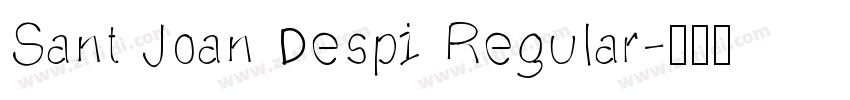 Sant Joan Despi Regular字体转换